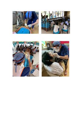 中山附醫-王彥凱醫師在吐瓦魯校園(外島)幫學童進行牙科填補治療