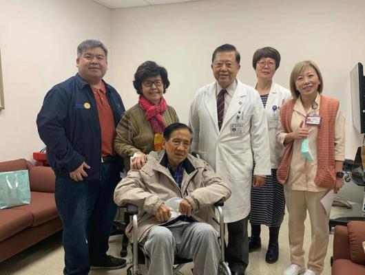 It is a picture of us during one of our check-ups with Dr. Wei.