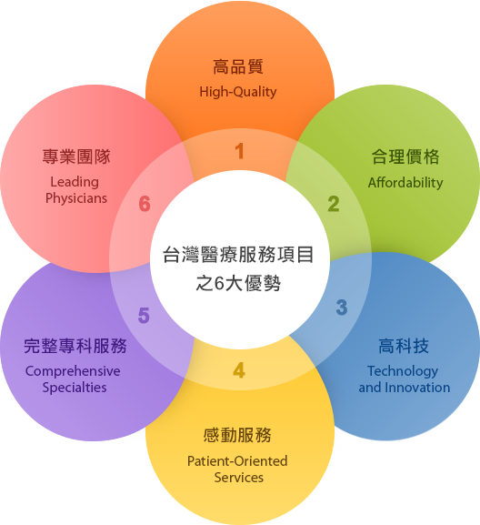 台灣醫療服務項目 之6大優勢