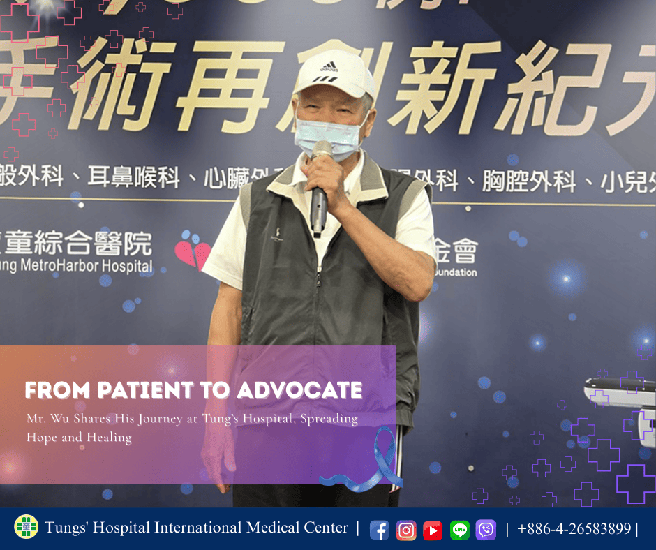 Mr. Wu Shares His Journey at Tung’s Hospital, Spreading Hope and Healing